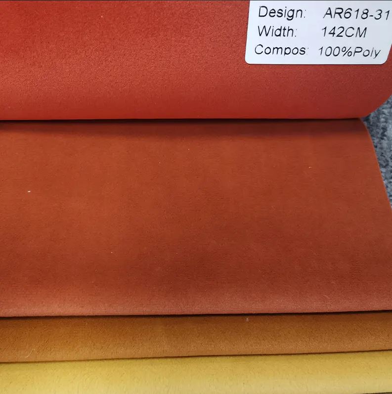 Introductie van bekledingsstof / Mosha-fluwelen stof / Effen kleurstof / Bank- en stoelstof / kettingbreistof